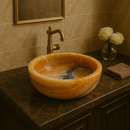 Honey Onyx Vessel Sink 16.1"
