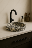 Calacatta Viola Square Sink 15.7"