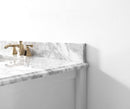 Hayley Bathroom Vanity with Sink and Carrara White Marble Top Cabinet Set Villohome