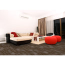 Balboa moka 24x6 matte ceramic floor and wall tile product shot room view