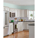 Bergamo herringbone 11.63X11.63 polished marble mesh mounted mosaic tile SMOT-BERGAMO-HB10MM product shot kitchen view