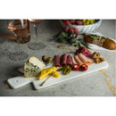 Bianco Carrara genuine white marble serving board charcutorie platter product shot