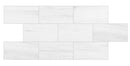 Bianco Dolomite Classic Marble Polished Floor Wall Tile black grouted top view