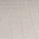 Bianco arabesque 9.84X10.63 glazed ceramic mesh mounted mosaic tile SMOT-PT-BIANCO-ARABESQ product shot multiple tiles angle view