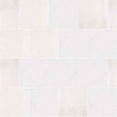 Bianco dolomite 12 in x 24 in honed marble floor and wall tile TBIANDOL1224H product shot angle view