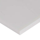 Bianco dolomite 3 x 6 polished floor and wall marble tile TBIANDOL36P product shot profile view