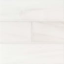 Bianco dolomite 4 x 12 polished floor and wall marble tile TBIANDOL412P product shot multiple tiles top view