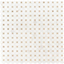 Bianco dolomite crema dotty 12.88X12.88 polished marble mesh mounted mosaic tile SMOT-BIANDOL-CEMDOTP product shot multiple tiles top view