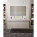 Bianco dolomite hexagon 11.75X12 polished marble mesh mounted mosaic tile SMOT-BIANDOL-2HEXP product shot wall view