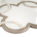 Bianco quatrefoil 12X12 polished marble mesh mounted mosaic tile SMOT-BIA-QTRFOILP product shot profile view