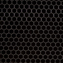 Black 2" hexagon 11.63"x12.75" matte porcelain mesh mounted mosaic tile SMOT-PT-RETNERO-2HEXM product shot wall view