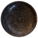 Natural Stone Black Marble Stand-alone Pedestal Sink Polished (D)20" (H)33.5" top view