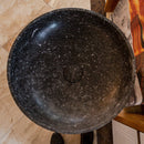Natural Stone Black Marble Pedestal Round Sink Polished (D)20" (H)33.5"