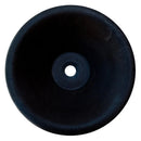 Black Andesite Natural Stone V-Shape Tapered Bathroom Sink Honed-Matte (D)16" (H)6"