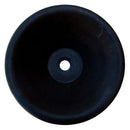 Black Andesite Natural Stone V-Shape Tapered Sink Honed-Matte  (D)16" (H)6"