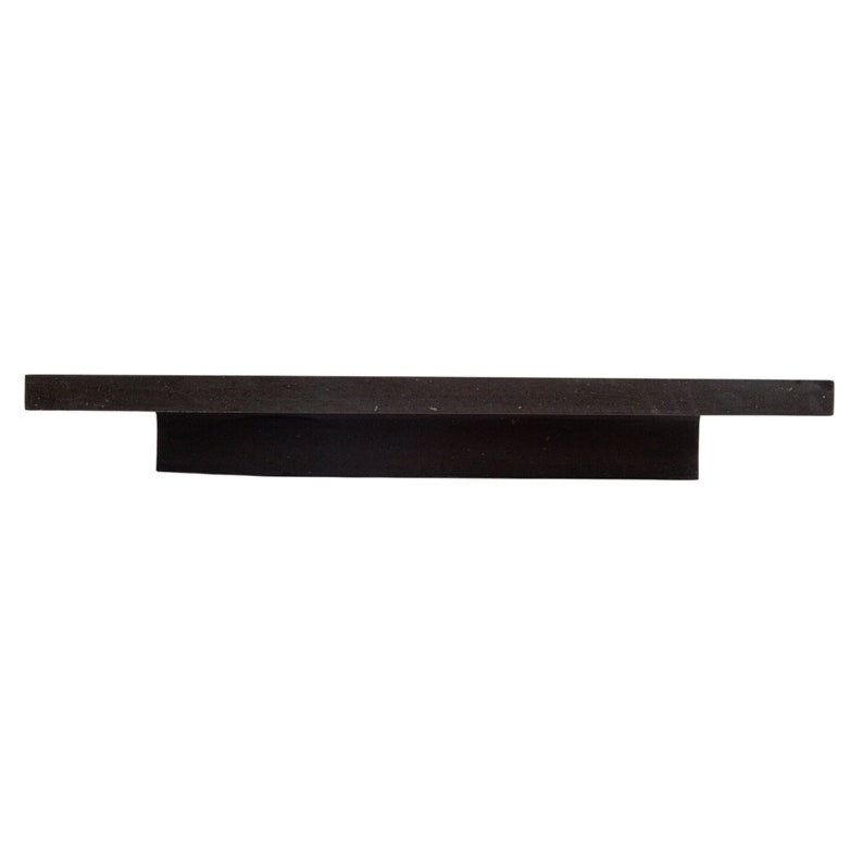 Black Andesite Natural Stone Rectangular Sink Honed/Matte (W)20" (L)33" (H)6" side view