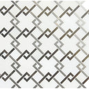 Blanco Lynx Stone Metal Mesh-Mounted Mosaic Tile 10.4"x10.47" Polished-MSI Collection