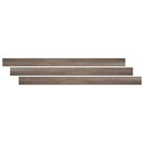 Bleached elm 14 thick x 1 34 wide x 94 length luxury vinyl end cap molding VTTBLEELM EC product shot multiple tiles top view