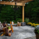 Bluestone Marble Pattern Tumbled Pavers - Full Truckload installed patio