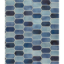 Boathouse blue picket 10X12 glass mesh mounted mosaic tile SMOT-GLSPK-BOATBLU8MM product shot multiple tiles top view