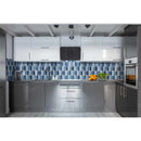 Boathouse blue picket 10X12 glass mesh mounted mosaic tile SMOT-GLSPK-BOATBLU8MM product shot wall view