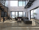 Boxhill toupe textured porcelain floor and wall tile  liberty us collection room shot living room view 2