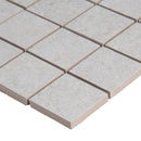 Brixstyle blanco 12X12 glazed porcelain mesh mounted mosaic tile NBRIBLA2X2 product shot profile view