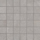 Brixstyle gris 12X12 glazed porcelain mesh mounted mosaic tile NBRIGRI2X2 product shot multiple tiles close up view