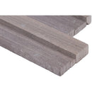 Brown wave 3D ledger corner 6 x 18 honed sandstone wall tile LPNLDBROWAV618COR-3DH product shot profile view