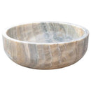 Gray Onyx Vessel Sink Polished 16 Inch Round Countertop Bathroom