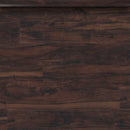 Burnished acacia 14 thick x 1 34 wide x 94 length luxury vinyl end cap molding VTTBURACA EC product shot multiple tiles close up view