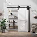 Bypass Sliding Barn Door Hardware Kit Basic I Pulley (No Door)