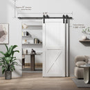 Bypass Sliding Barn Door Hardware Kit Basic J Pulley (No Door)