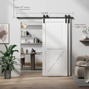 Bypass Sliding Barn Door Hardware Kit Basic J Pulley (No Door)