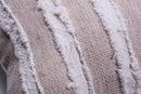 Ivory Raw Linen Square Pillow