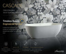 Cascade 69 ” Freestanding Solid Surface Bathtub