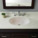 Botticino Marble Natural Stone Oval Shape Above Vanity Vessel Sink Honed (W)16" (L)20.5" (H)6" bathroom view