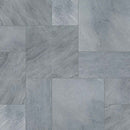 Cosmic black pattern sandblast marble paver kit 10kits160 sq ft pallet LPAVMCOSBLK10KITS product shot profile view 2