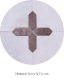 CROSSES – Geometric Luxury Leather Rug for Designers