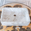 calacatta marble farmhouse sink NTRVS05