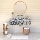 Calacatta Viola Marble Wall-mount Bathroom Vanity Ribbed Textured (W)18" (L)32" (H)6"