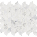 Calacatta blanco 11.62X13.38 polished marble mesh mounted mosaic tile SMOT-CALBLA-POL10MM product shot multiple tiles close up view