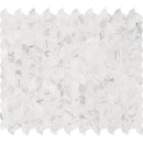 Calacatta blanco 11.62X13.38 polished marble mesh mounted mosaic tile SMOT-CALBLA-POL10MM product shot multiple tiles top view