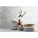 Calacatta blanco scallop 12.8X10.43 polished marble mesh mounted mosaic tile SMOT-CALBLA-SCALOP10MM product shot wall view