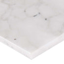 Calacatta cressa 3 in x 6 in honed marble floor and wall tile TCALCRE36H product shot tile profile view
