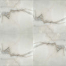 Calacatta gold 12 in x 12 in honed marble floor and wall tile TCALAGOLD1212H product shot multiple tiles top view