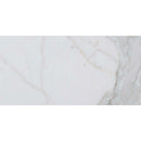 Calacatta gold 12 in x 24 in honed marble floor and wall tile TCALAGLD1224H product shot one tile top view