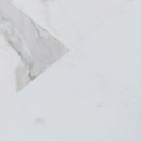 Calacatta gold 12 in x 24 in polished marble floor and wall tile TCALAGLD1224 product shot top multiple closup view