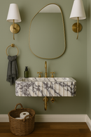 Calacatta Viola Wall-Mount Sink