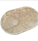 GMStone Calacatta Gold Handmade Marble Vessel Bathroom Sink Oval